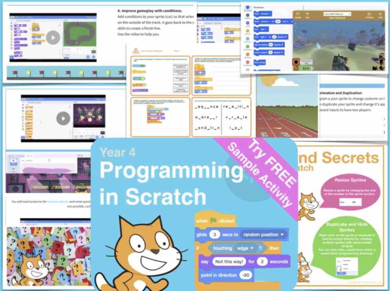 Year 4 Scratch Activity Pack